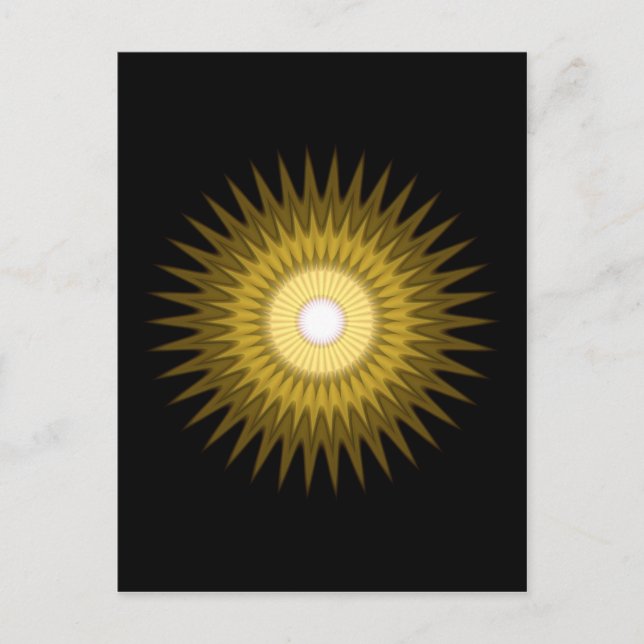 Sonnensymbol Postkarte (Vorderseite)