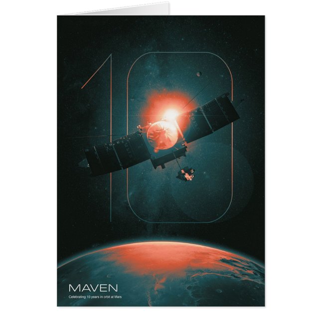 Sonnensystem, 10 Jahre Maven Mars Satelit (Vorne)