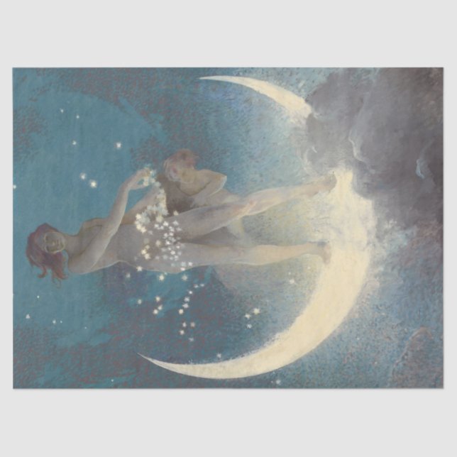 Sonnensystem 1920er Goddess Stars Universe Seidenpapier (Vorderseite)