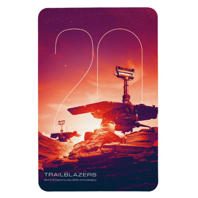 Sonnensystem, 20 Jahre Geist und Chancen Magnet (Vertikal)