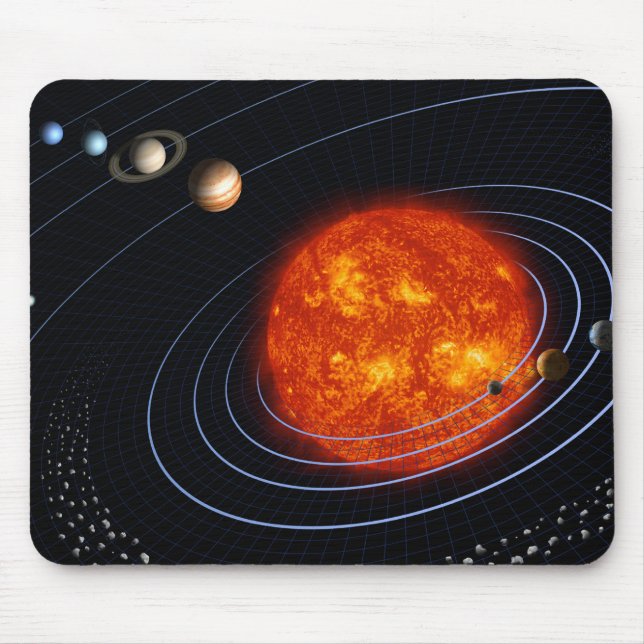 Sonnensystem 8 mousepad (Vorne)