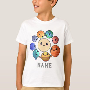 Sonnensystem 8 Planets Boy Girl Kids T-Shirt