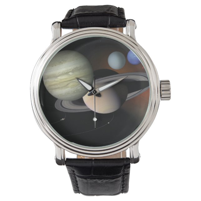 Sonnensystem Armbanduhr (Vorderseite)