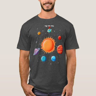 Sonnensystem Astronaut Sie sind hier Space T - Shi T-Shirt