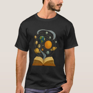 Sonnensystem aus einem Buch u2013 Lerne Weltraumwi T-Shirt