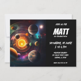 Sonnensystem Einladung