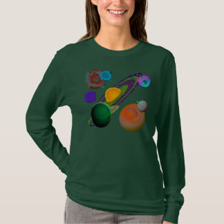 Sonnensystem-Entwurf T-Shirt