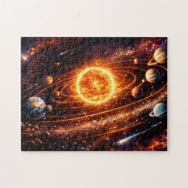 Sonnensystem – Erkunden Lernen Entdecken Puzzle (Horizontal)