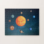Sonnensystem für Wasserfarben Planeten SonnenErde Puzzle<br><div class="desc">Dieses Design kann personalisiert werden, indem Sie auf die Schaltfläche Anpassen klicken und die Farbe ändern, einen Namen, Initialen oder Ihre Lieblingswörter hinzufügen. Kontaktieren Sie mich unter colorflowcreations@gmail.com , wenn Sie dieses Design für ein anderes Produkt haben möchten. Kaufen Sie meine originale abstrakte Acrylmalerei zum Verkauf unter www.etsy.com/shop/colorflowart. Weitere Kreationen...</div>