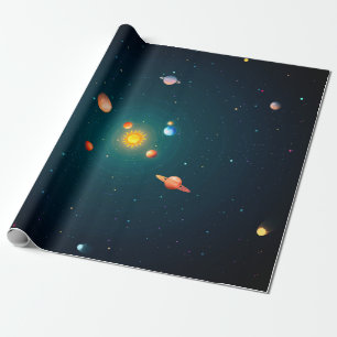 Sonnensystem Geschenkpapier