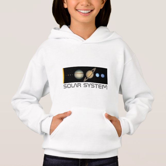 Sonnensystem Hoodie (Vorderseite)