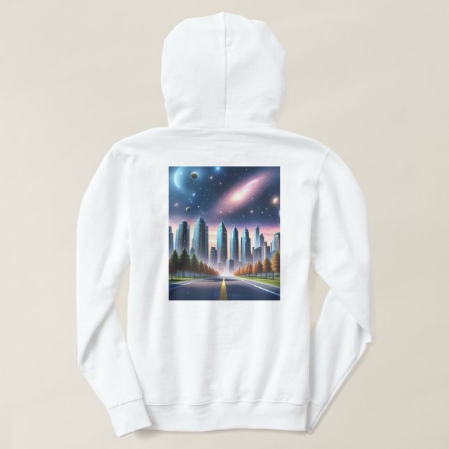 Sonnensystem Hoodie (Design Rückseite)