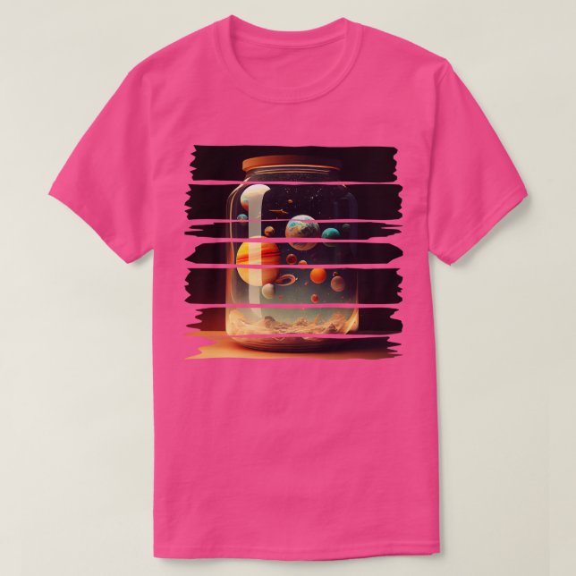 Sonnensystem in einem Jar T-Shirt (Design vorne)
