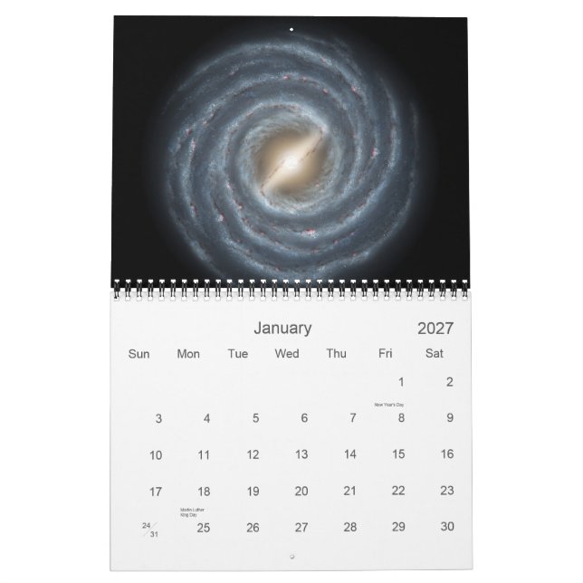 Sonnensystem-Kalender Kalender (Jan 2027)