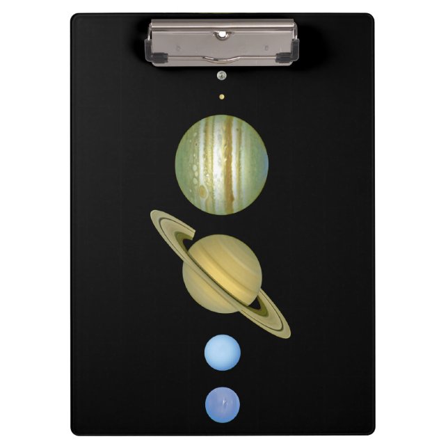 Sonnensystem ~ Long View Klemmbrett (Vorderseite)