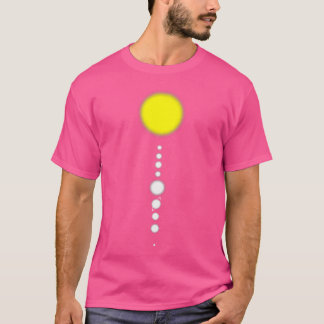 Sonnensystem Minimalistische Ästhetik Astronomie M T-Shirt