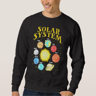 Sonnensystem mit Planets Science Space Planet 1 Sweatshirt
