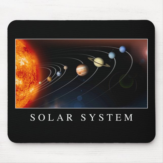 Sonnensystem Mousepad (Vorne)