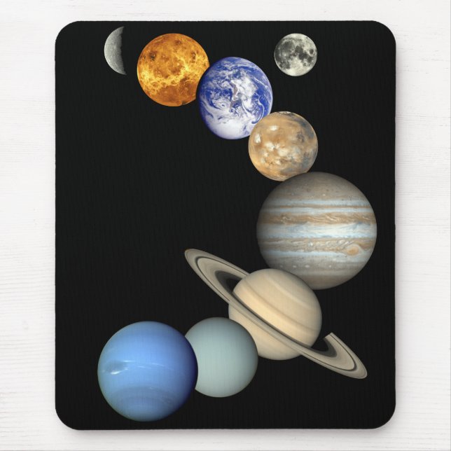 Sonnensystem Mousepad (Vorne)