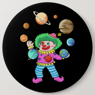 Sonnensystem Planet Clown Juggling Circus für Acro Button