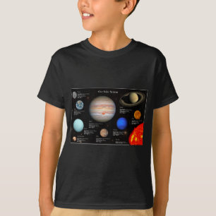 Sonnensystem Planet Infographic Hi-Res Foto Boy T-Shirt