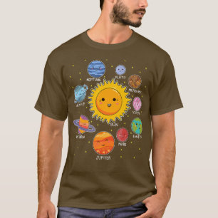 Sonnensystem Planet Space Universe Astronaut Scien T-Shirt