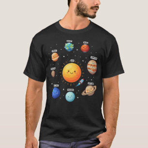 Sonnensystem Planeten Weltraum Wissenschaft Astron T-Shirt