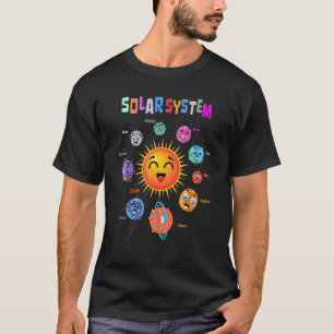 Sonnensystem Planeten Wissenschaft Weltraum Jungen T-Shirt