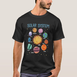 Sonnensystem Planeten Wissenschaft Weltraum Stem T-Shirt