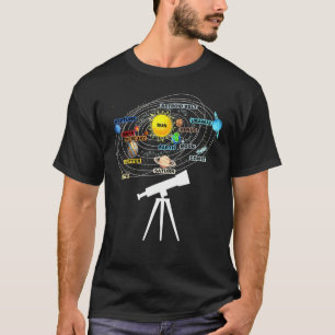 Sonnensystem Planets Astronomie Weltraumwissenscha T-Shirt