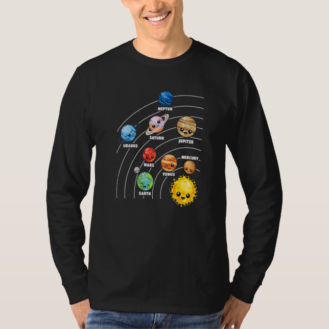 Sonnensystem Planets Science Space Planet Universe T-Shirt (Vorderseite)