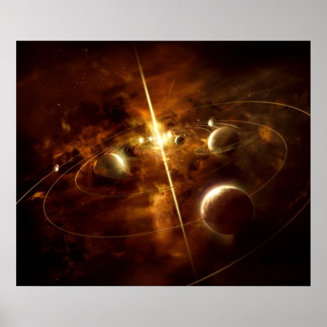 Sonnensystem Poster (Vorne)