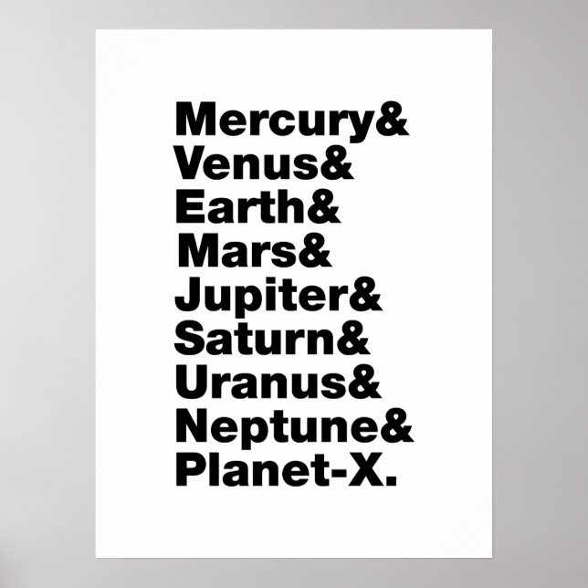 Sonnensystem Poster (Vorne)