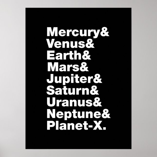 Sonnensystem Poster (Vorne)