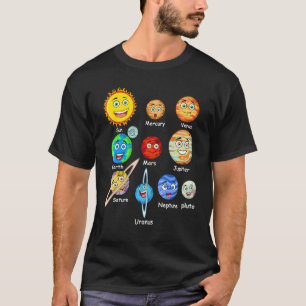 Sonnensystem Raumplaner für Dampfkids-Jungs-Mädche T-Shirt