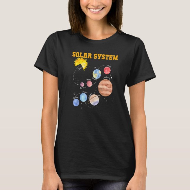 Sonnensystem Sun Planet Science Astronomie Space M T-Shirt (Vorderseite)