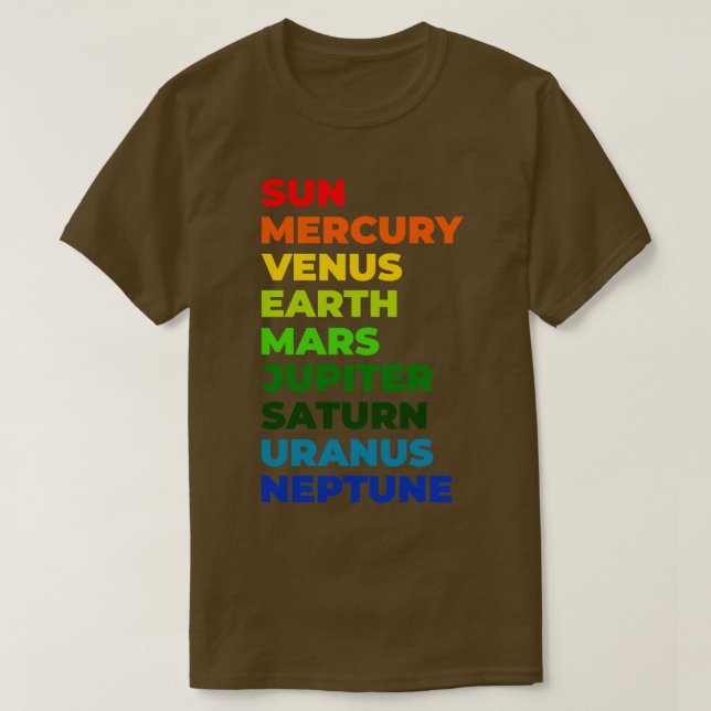 Sonnensystem T-Shirt (Design vorne)