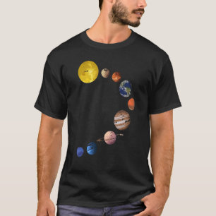 Sonnensystem T Shirt - Realistische Raumplaner_1