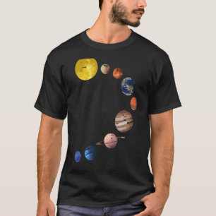 Sonnensystem T Shirt - Realistische Raumplaner_1