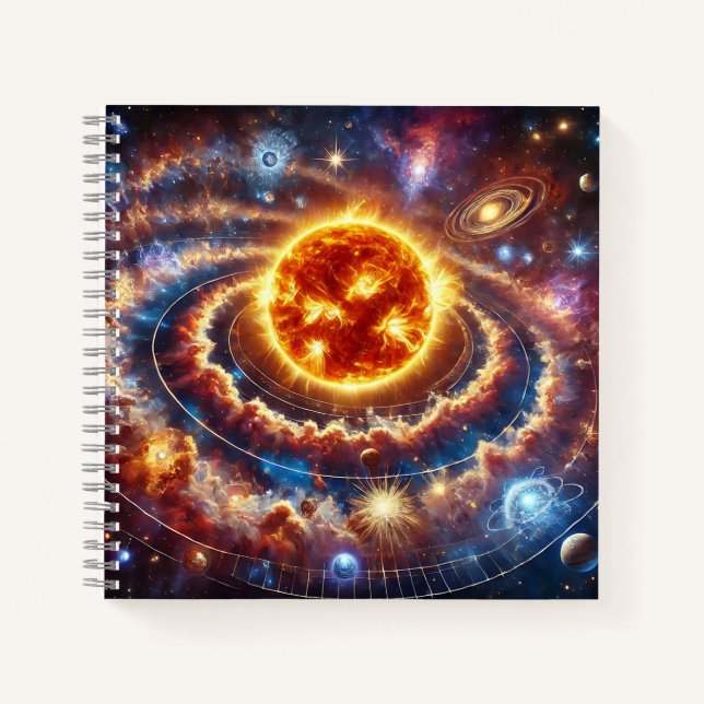 Sonnensystem & Weltraumforschung Notizbuch (Vorderseite)