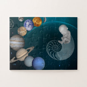 Sonnensystem, Weltraumnursery, Bildungspuzzle Puzzle