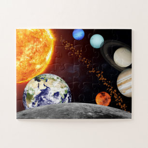 Sonnensystem, Weltraumnursery, Bildungspuzzle Puzzle