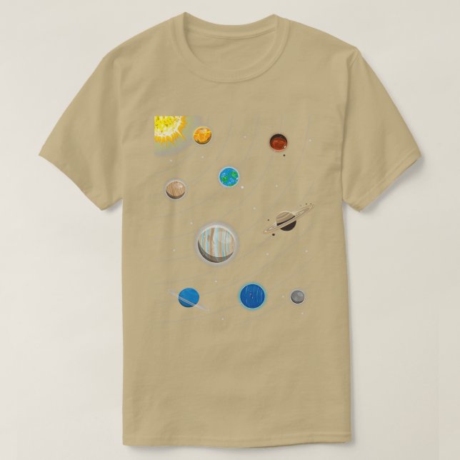 Sonnensysteme 1 T-Shirt (Design vorne)