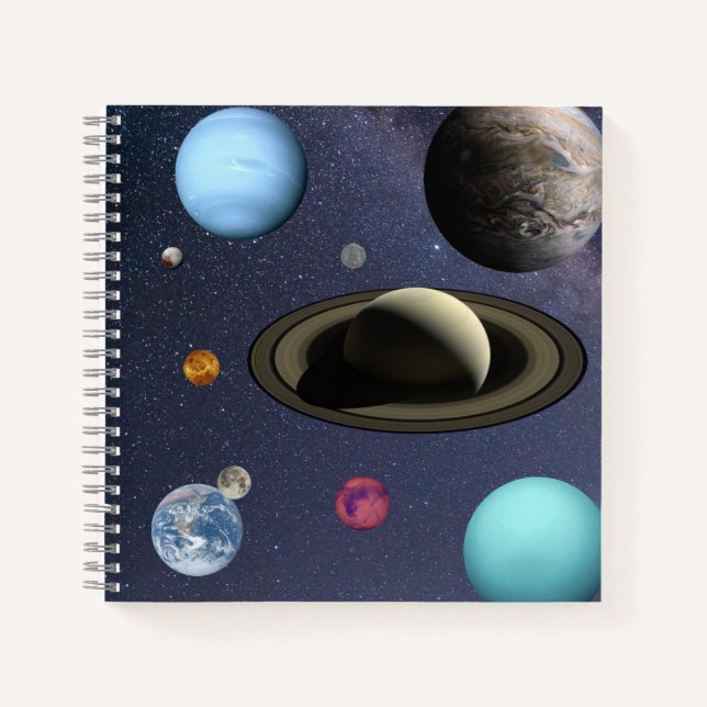 Sonnensysteme Notizbuch (Vorderseite)