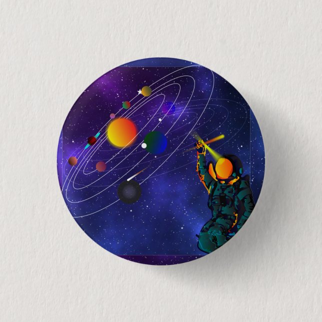 Sonnensysteme Planeten Button (Vorderseite)