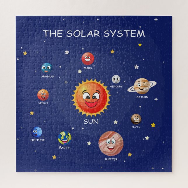 Sonnensysteme Planeten Puzzle (Vertikal)