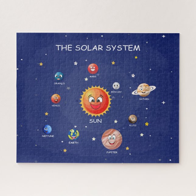 Sonnensysteme Planeten Puzzle (Horizontal)