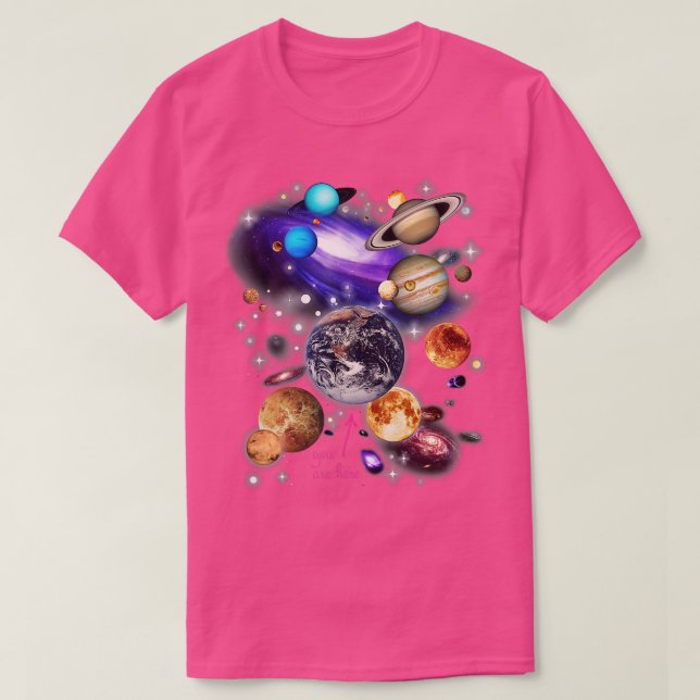 Sonnensysteme Planeten T-Shirt (Design vorne)