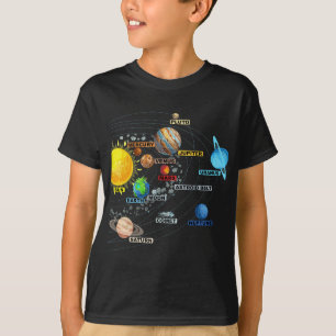 Sonnensysteme Planets - Astronomie Weltraumwissens T-Shirt
