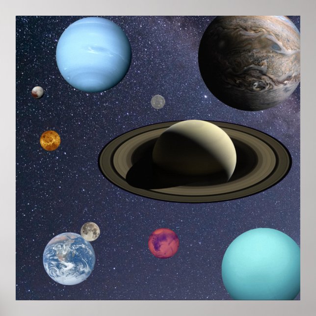 Sonnensysteme Poster (Vorne)